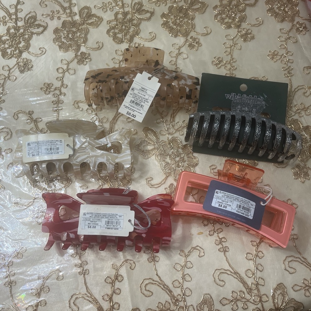 SOLD - Target Hair Claw Clip Set - Multicolor